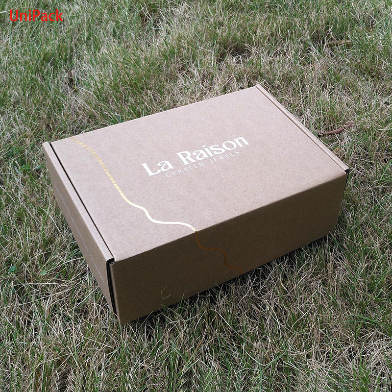 brown kraft corrugated packing box